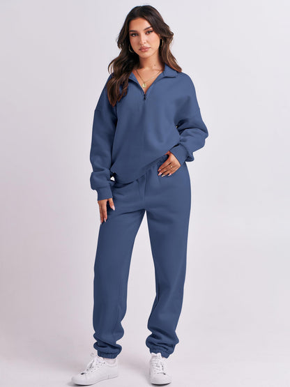 ANRABESS Women 2-Piece Sweatshirt & Jogger Set