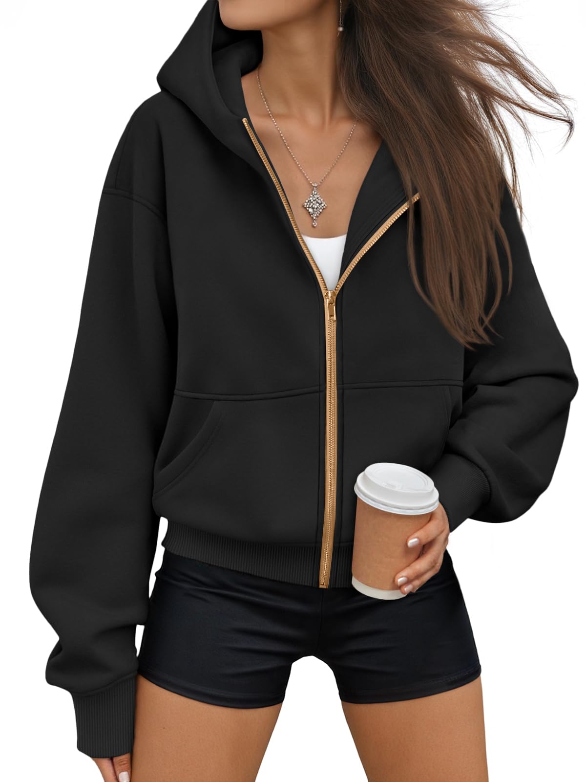 Trendy Queen Cropped Hoodie