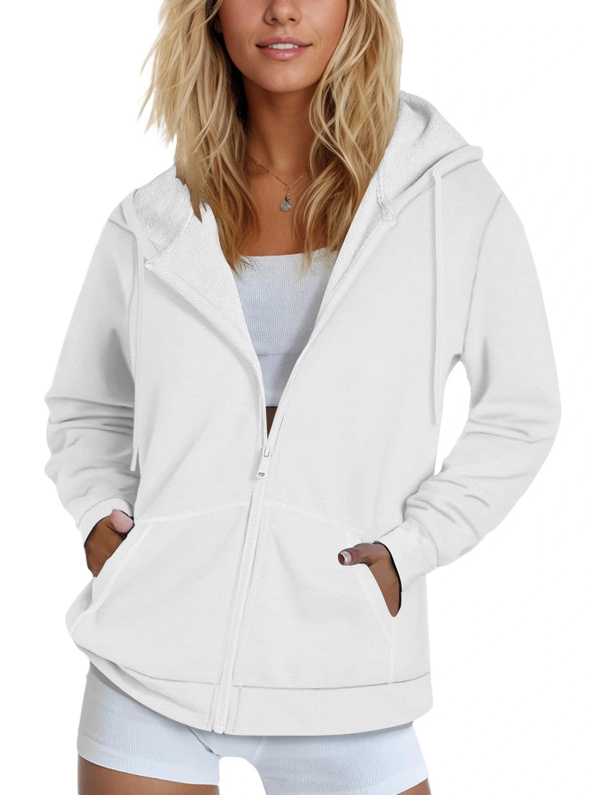 SMENG Women's Zip-Up Hoodie
