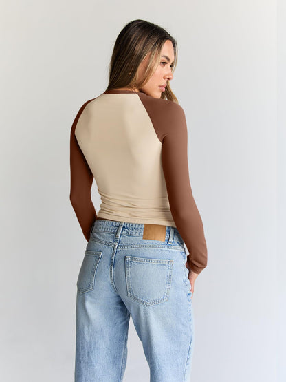 Trendy Queen Women’s Long Sleeve Crop Top