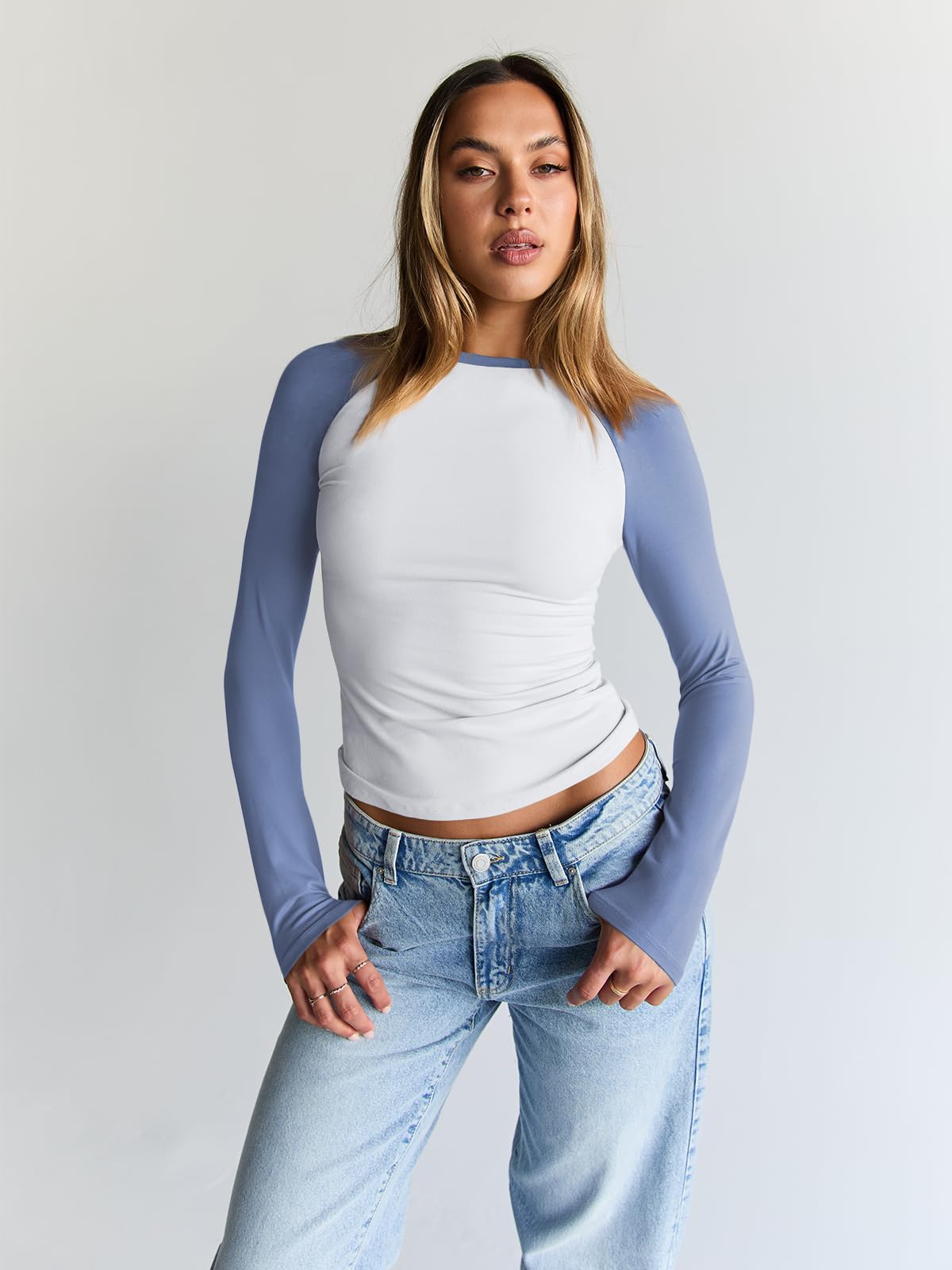 Trendy Queen Women’s Long Sleeve Crop Top