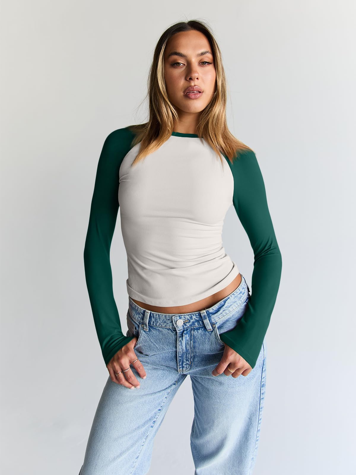 Trendy Queen Women’s Long Sleeve Crop Top