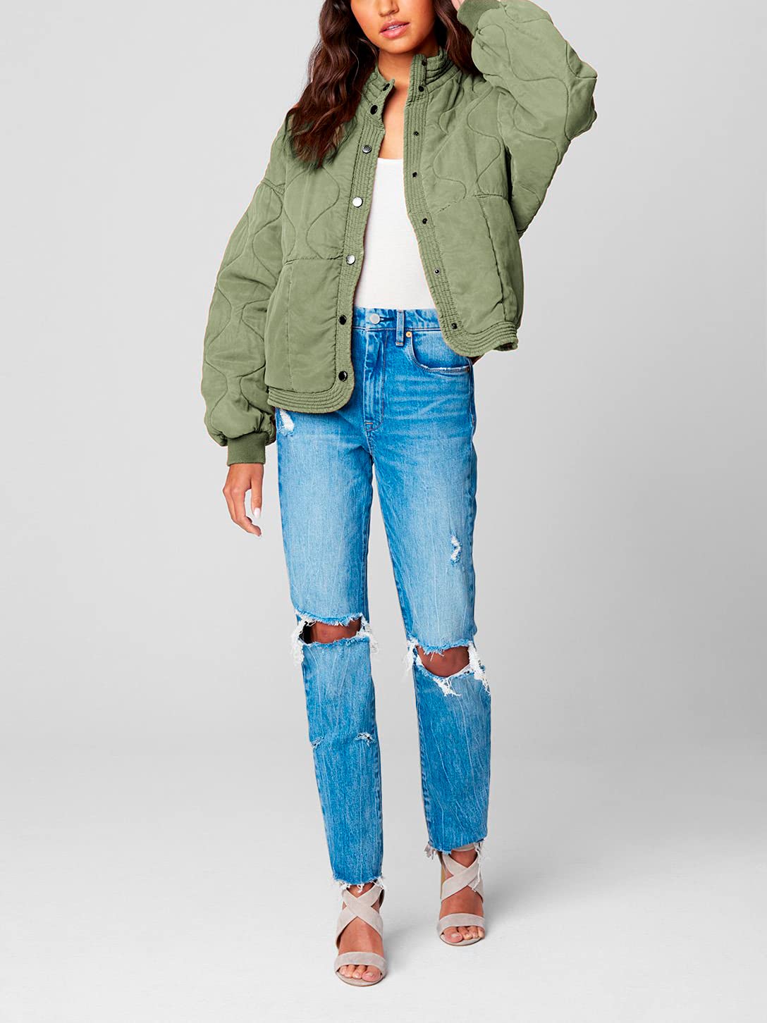 BLANKNYC Tencel Quilted Jacket