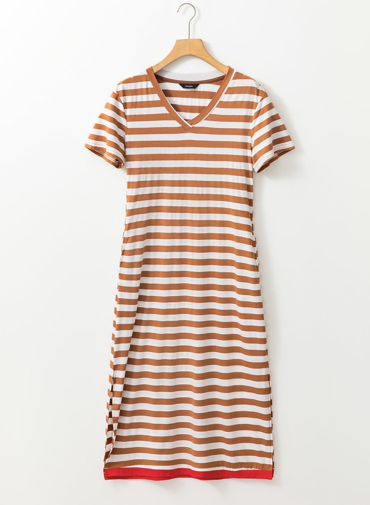 Dokotoo Women's Striped Maxi Dress