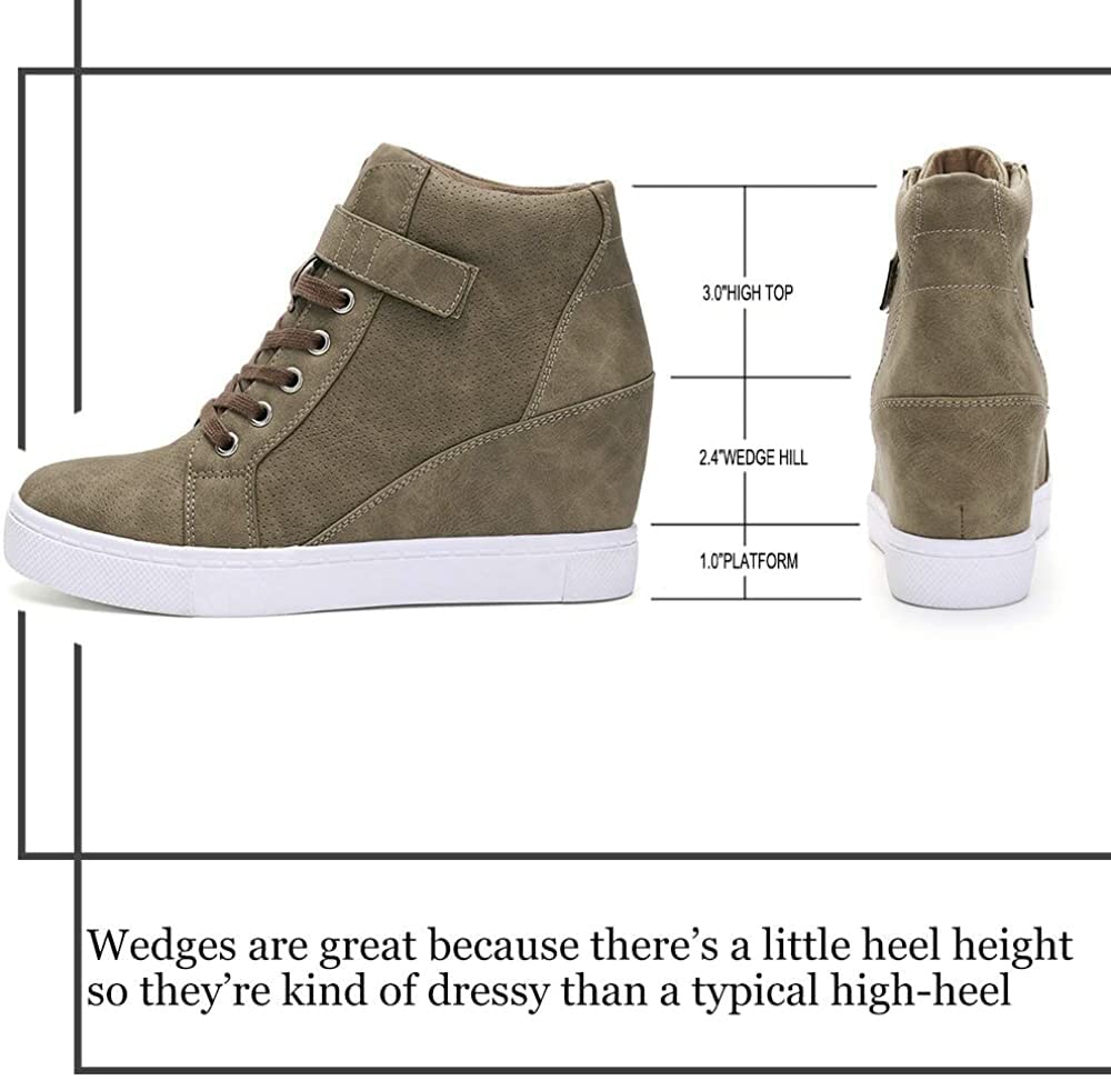 Athlefit Women's Wedge Sneakers