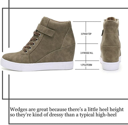 Athlefit Women's Wedge Sneakers