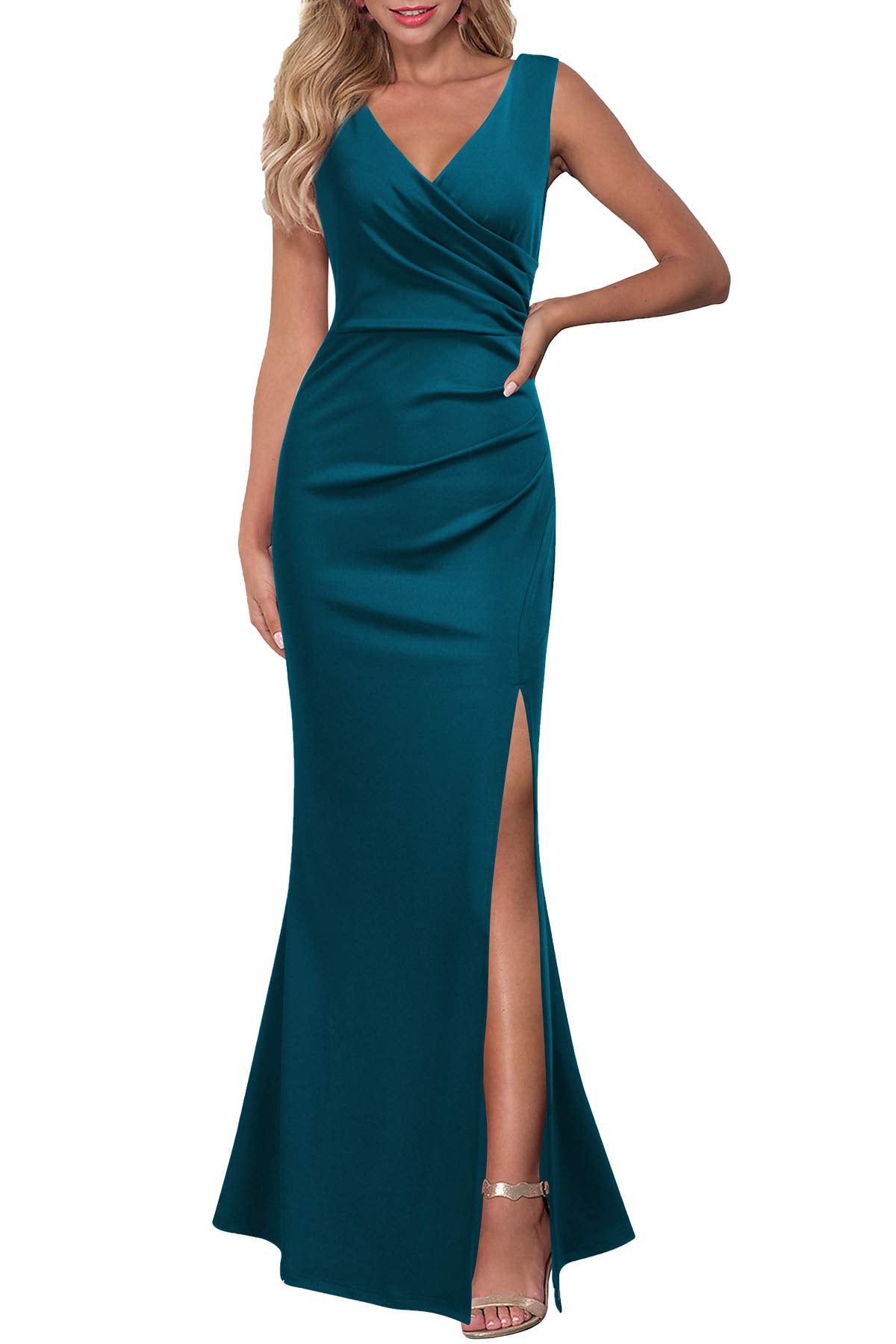 Women's V-Neck Evening Dress