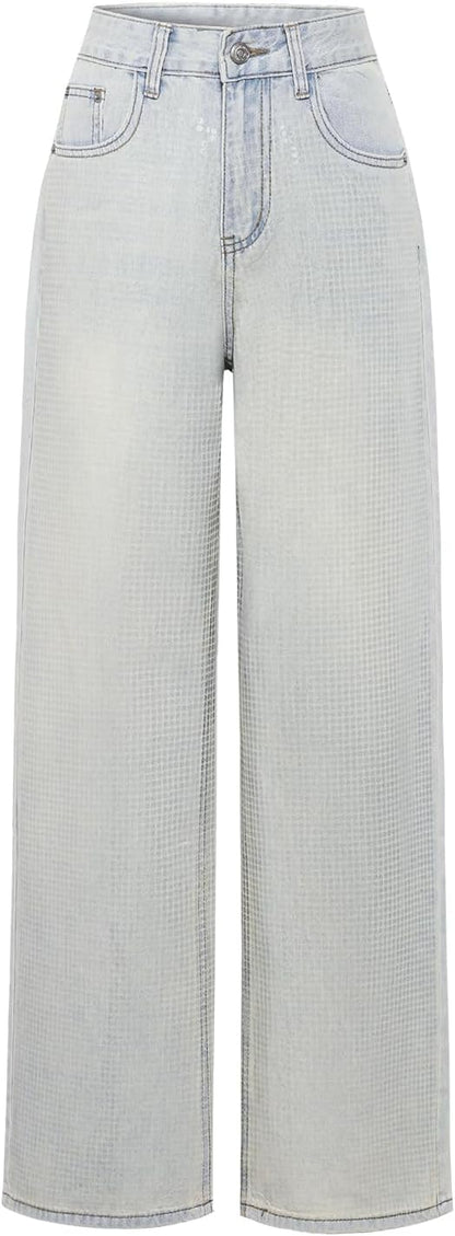 Women’s High Waist Straight Jeans