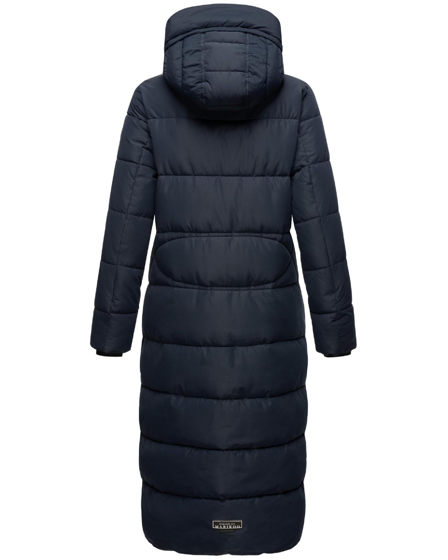 Women's Quilted Long Coat with Hood