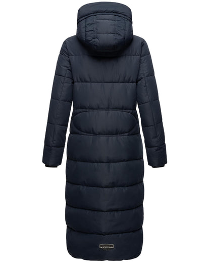 Women's Quilted Long Coat with Hood