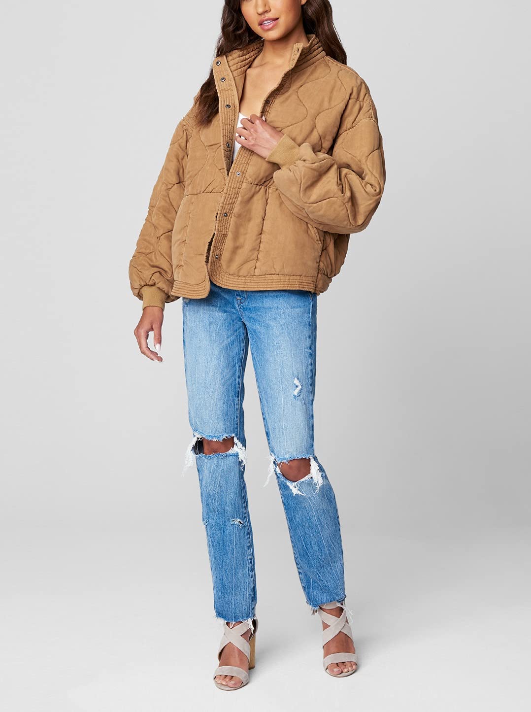 BLANKNYC Tencel Quilted Jacket