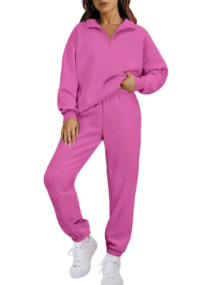 ANRABESS Women 2-Piece Sweatshirt & Jogger Set