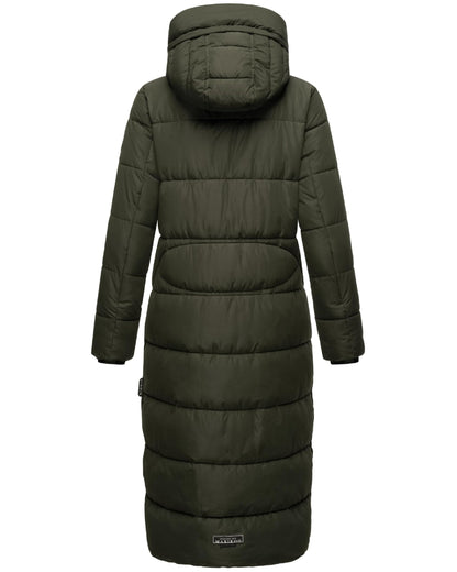 Women's Quilted Long Coat with Hood