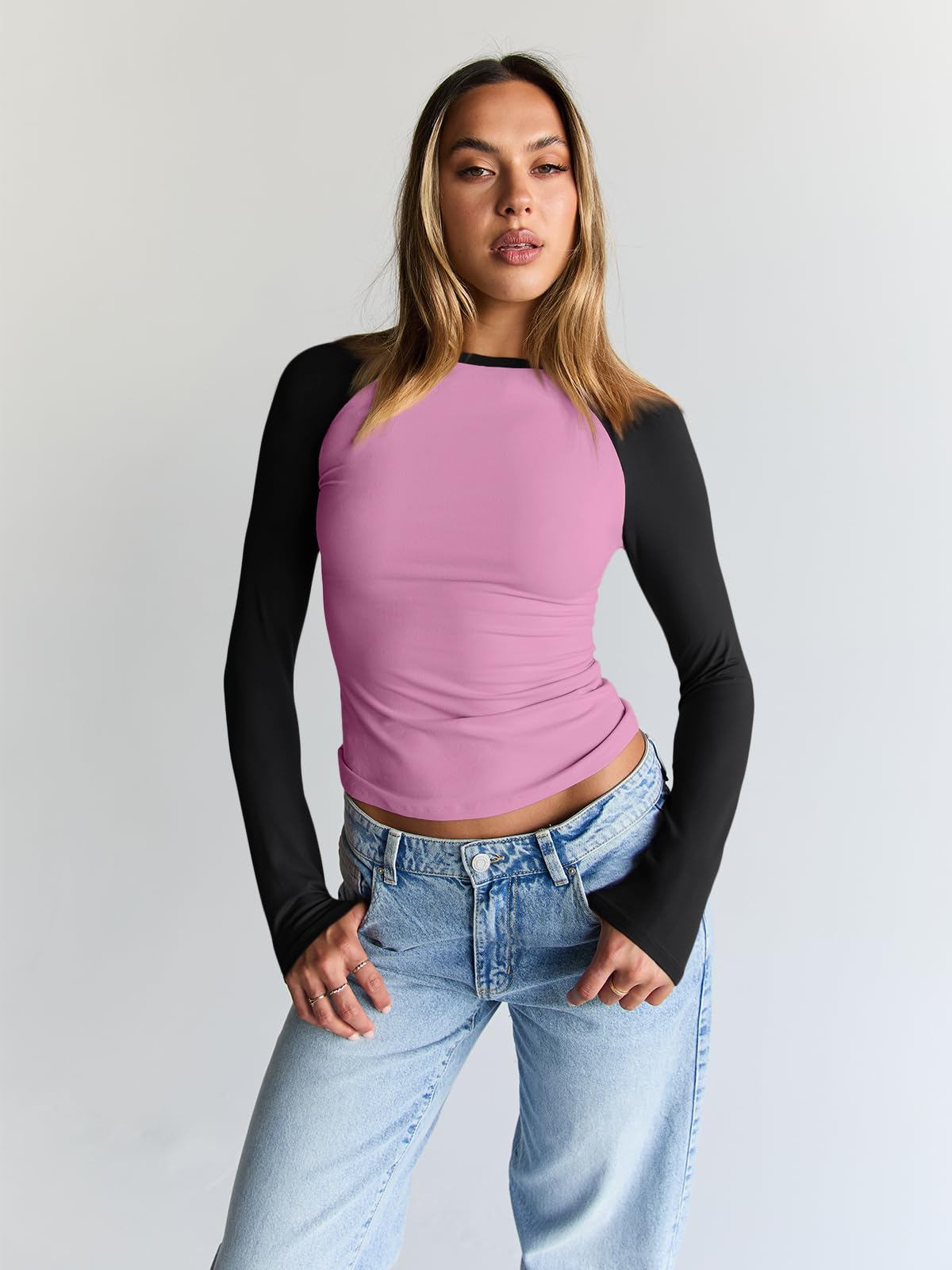 Trendy Queen Women’s Long Sleeve Crop Top