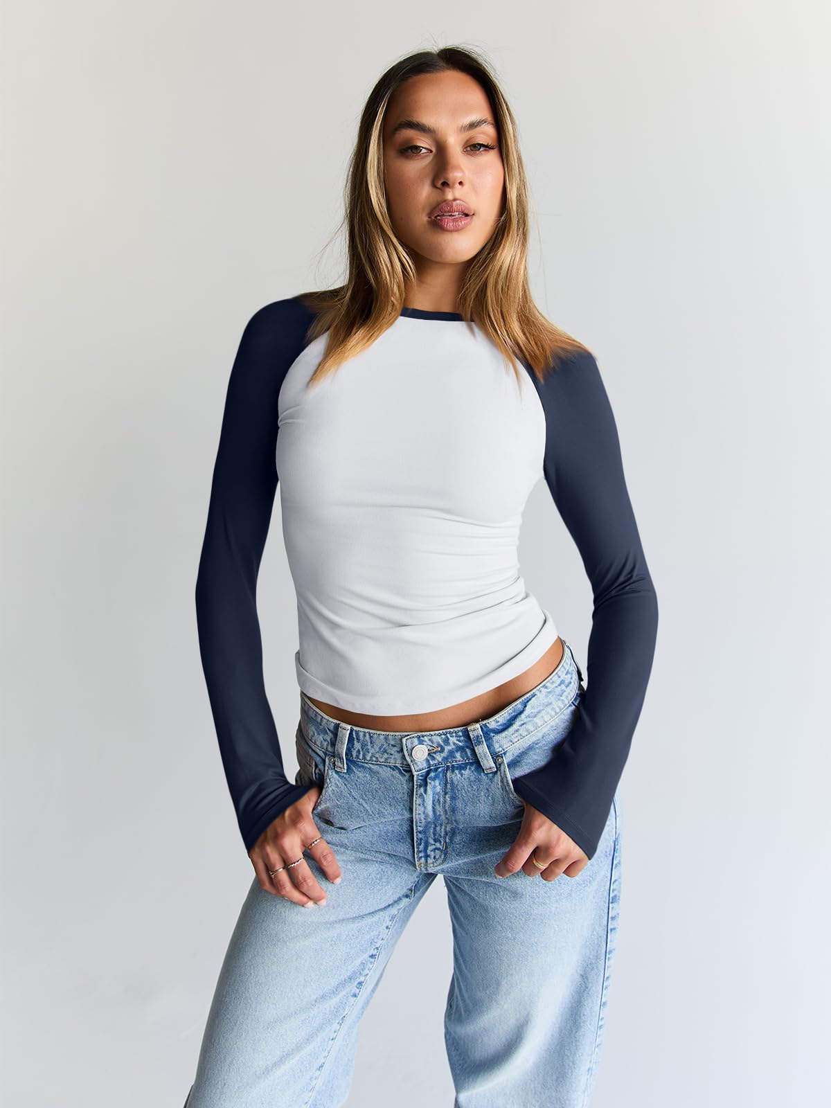 Trendy Queen Women’s Long Sleeve Crop Top