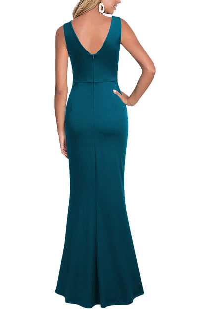 Women's V-Neck Evening Dress