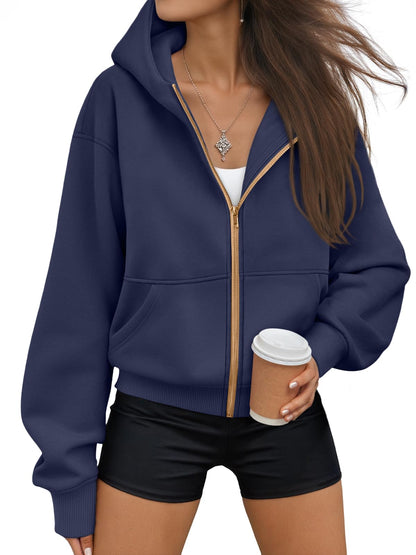 Trendy Queen Cropped Hoodie
