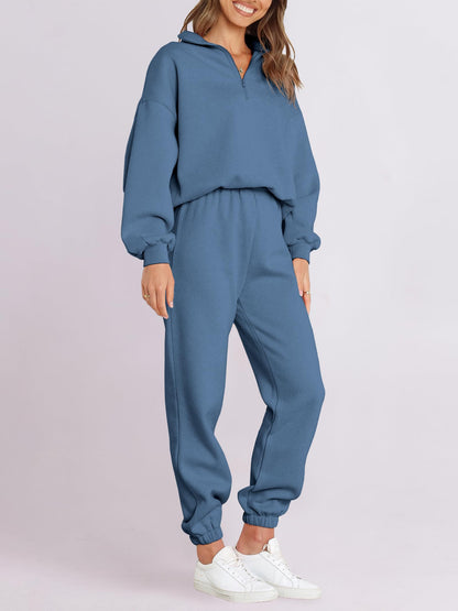 ANRABESS Women 2-Piece Sweatshirt & Jogger Set