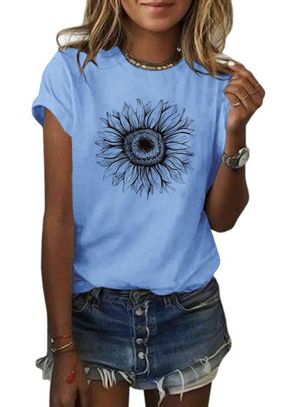 Cicy Bell Women’s Sunflower T-Shirt