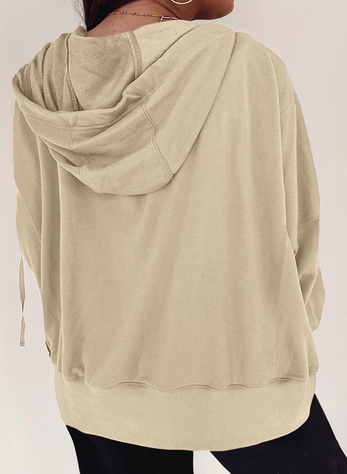 Eytino Plus Size Zip-Up Hoodie