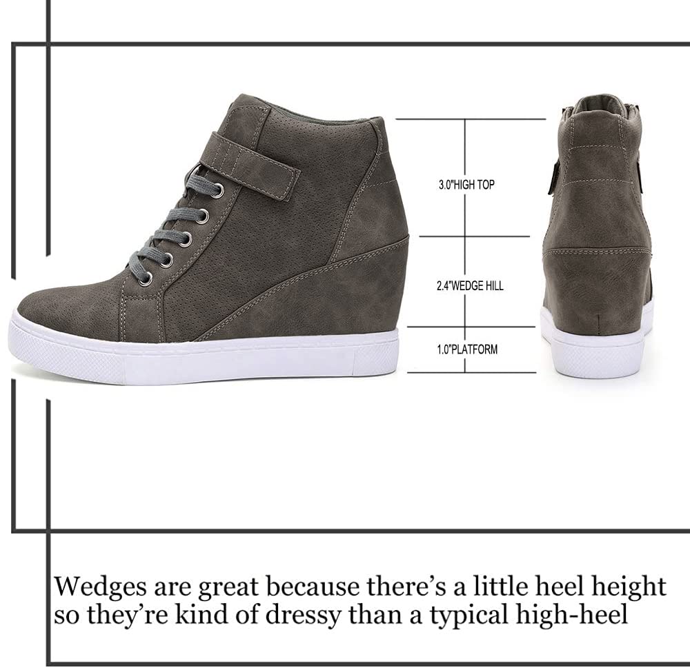 Athlefit Women's Wedge Sneakers