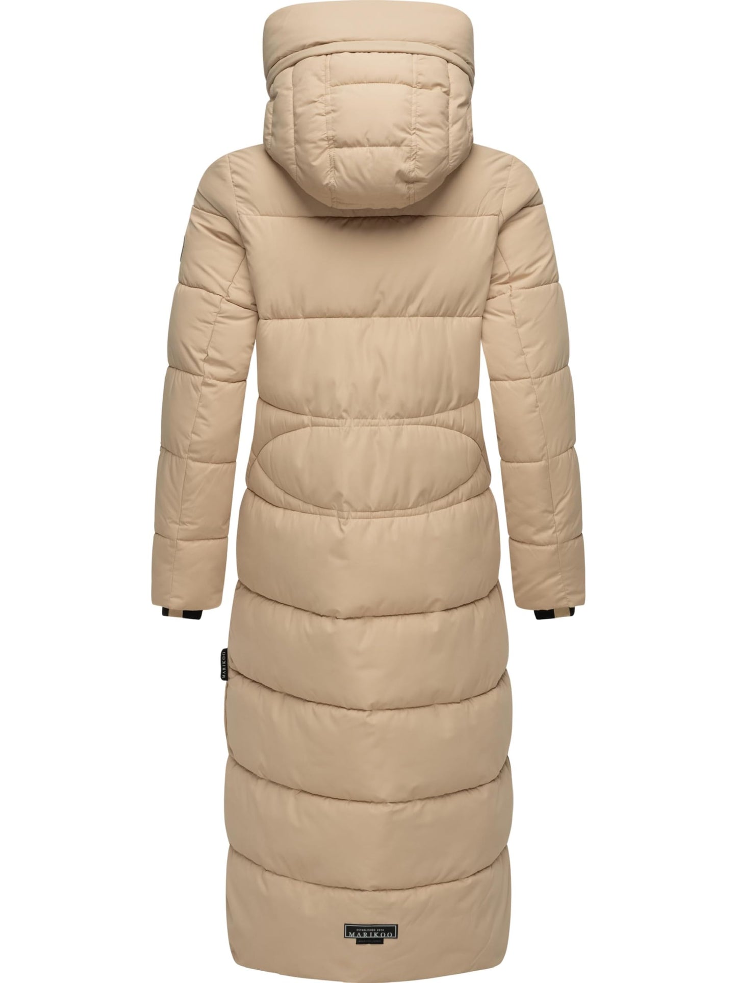 Women's Quilted Long Coat with Hood