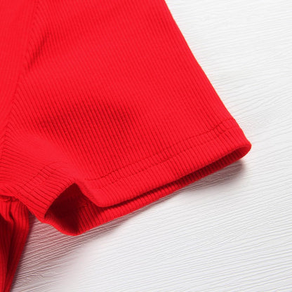 Roselux Women’s Ribbed Scoop Neck T-Shirt