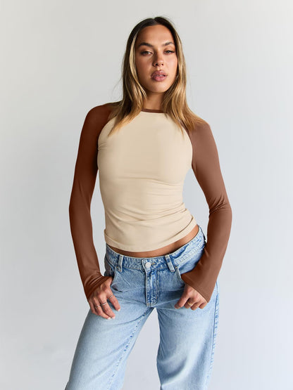 Trendy Queen Women’s Long Sleeve Crop Top