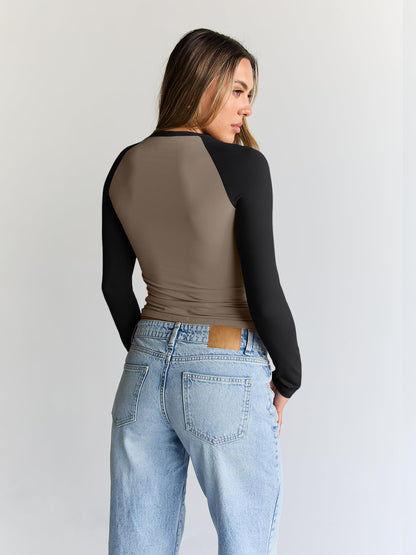 Trendy Queen Women’s Long Sleeve Crop Top