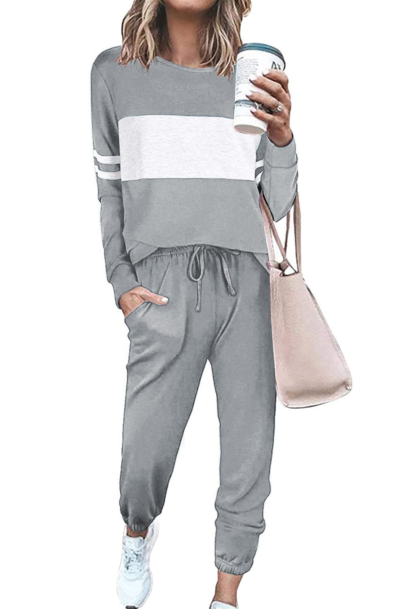 PRETTYGARDEN Womens 2-Piece Lounge Set