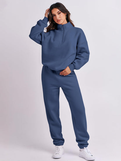 ANRABESS Women 2-Piece Sweatshirt & Jogger Set