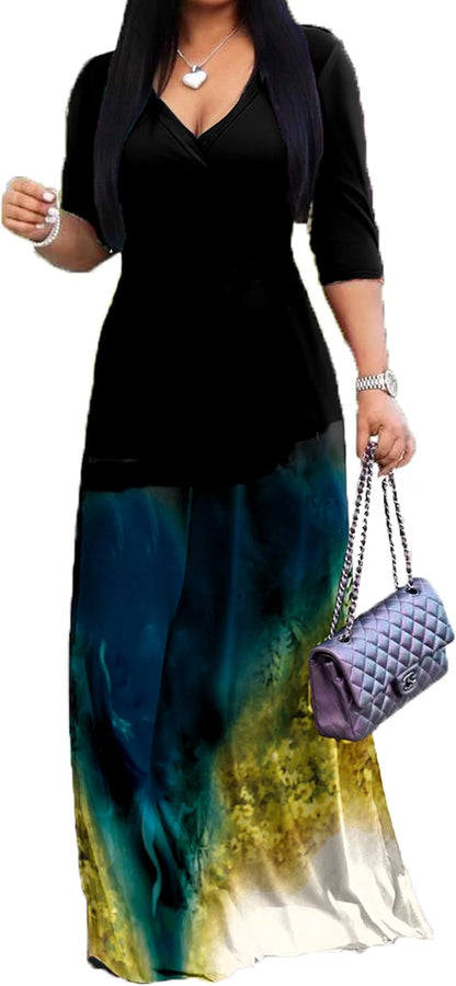 PnPednde Women's V-Neck Party Dress