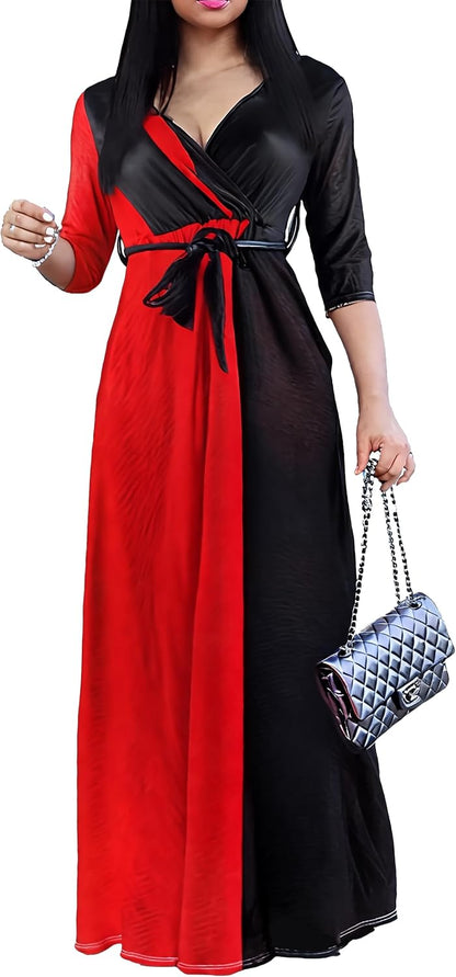 PnPednde Women's V-Neck Party Dress