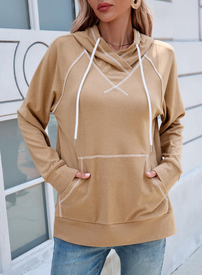 SHEWIN Women's Hooded Sweatshirt