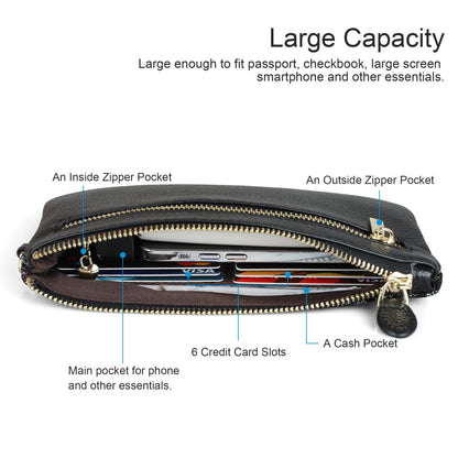 Befen Leather RFID Wristlet Wallet