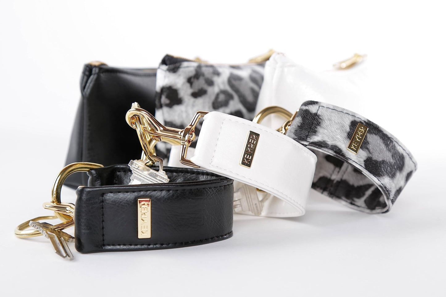 2-Piece Vegan Leather Wristlet Set