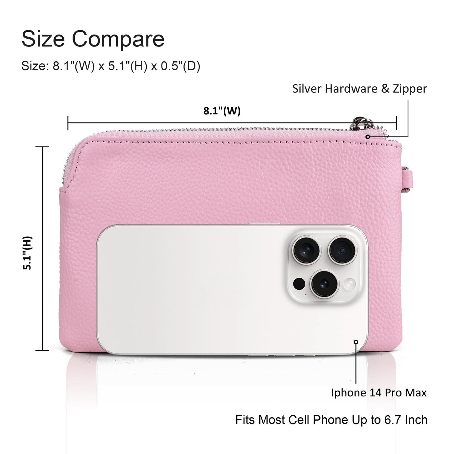 Befen Leather RFID Wristlet Wallet