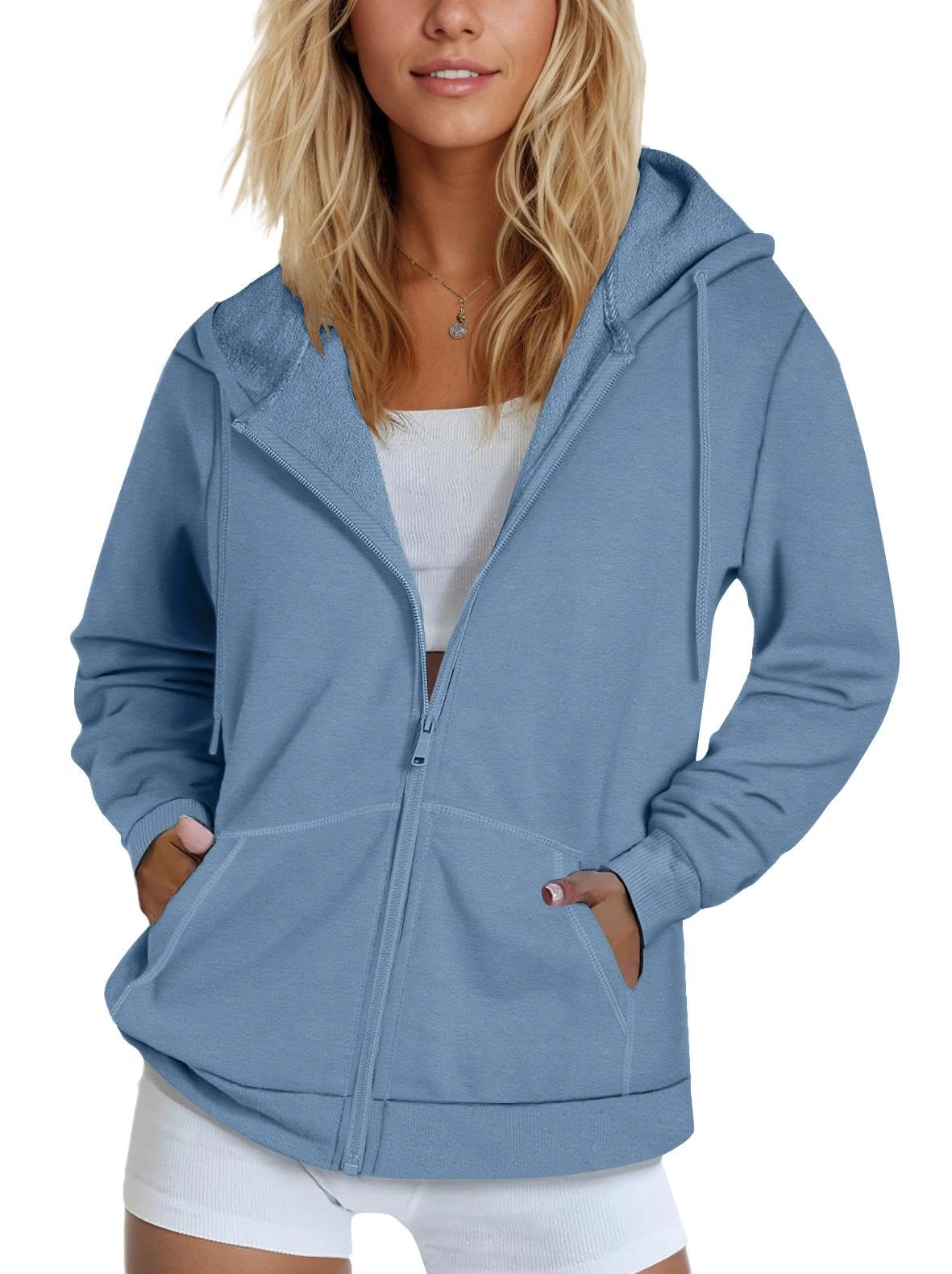 SMENG Women's Zip-Up Hoodie