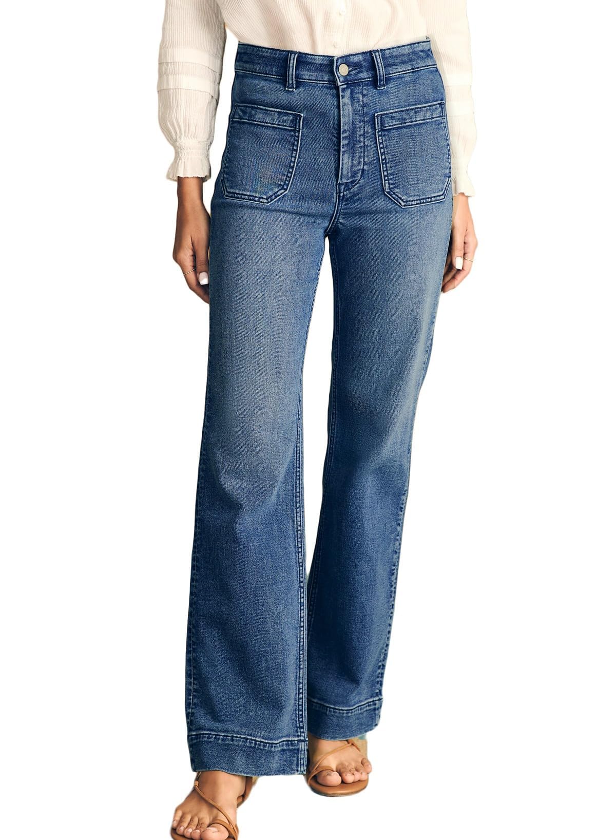 Astylish Women's Wide Leg Jeans