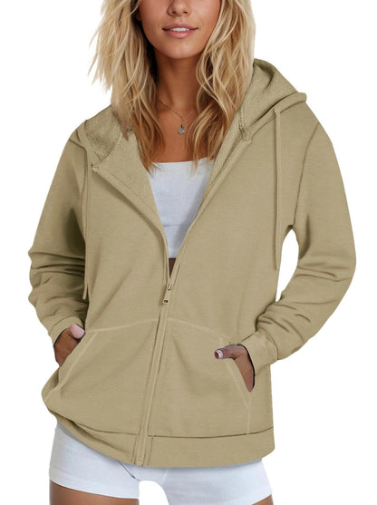 SMENG Women's Zip-Up Hoodie