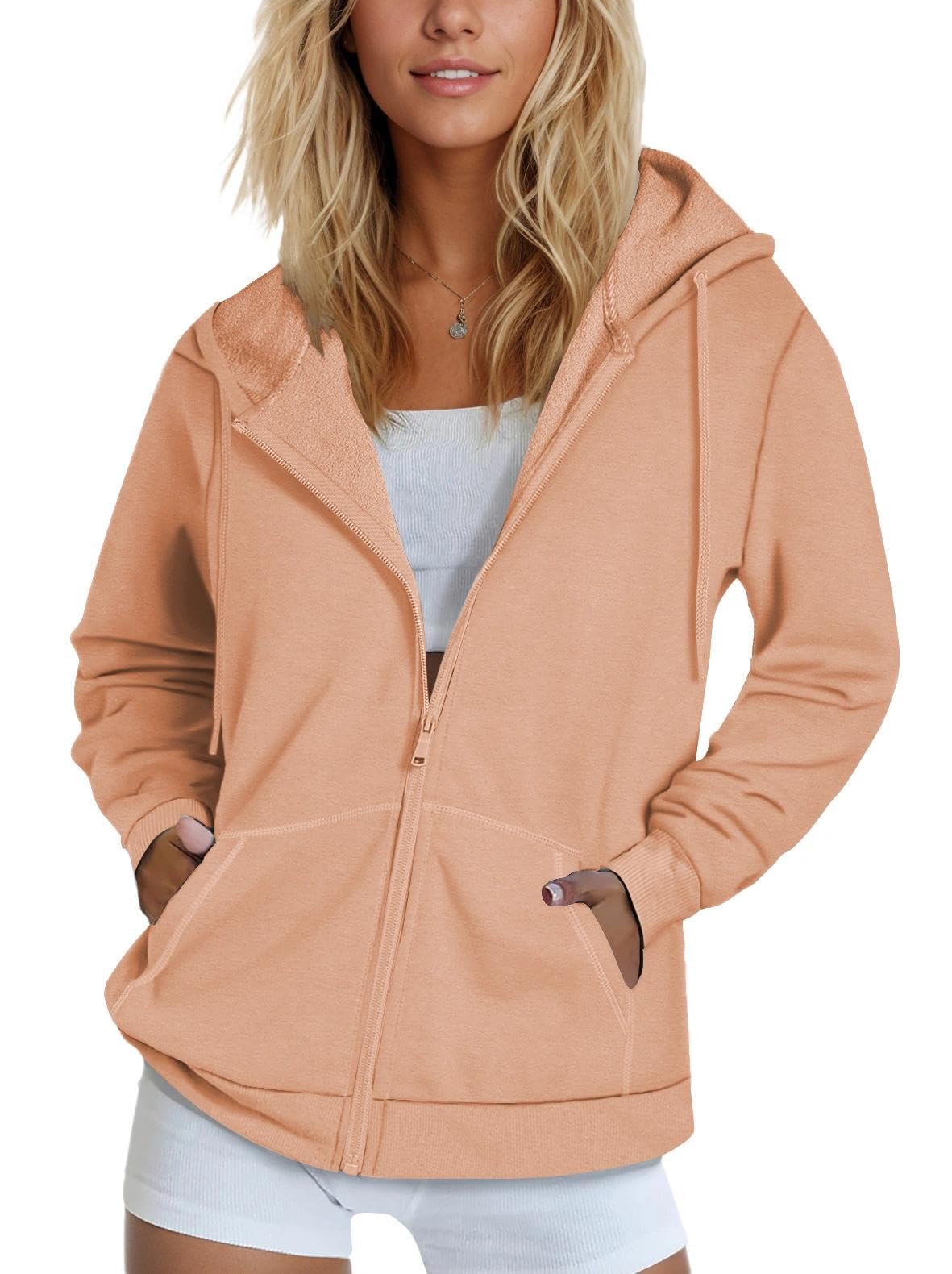 SMENG Women's Zip-Up Hoodie