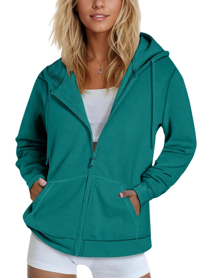SMENG Women's Zip-Up Hoodie