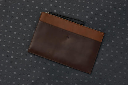 Leather RFID Wristlet Clutch