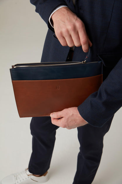 Leather RFID Wristlet Clutch