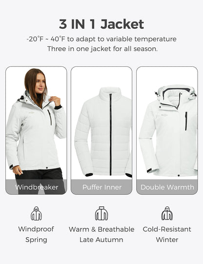Women's 3-in-1 Ski Jacket
