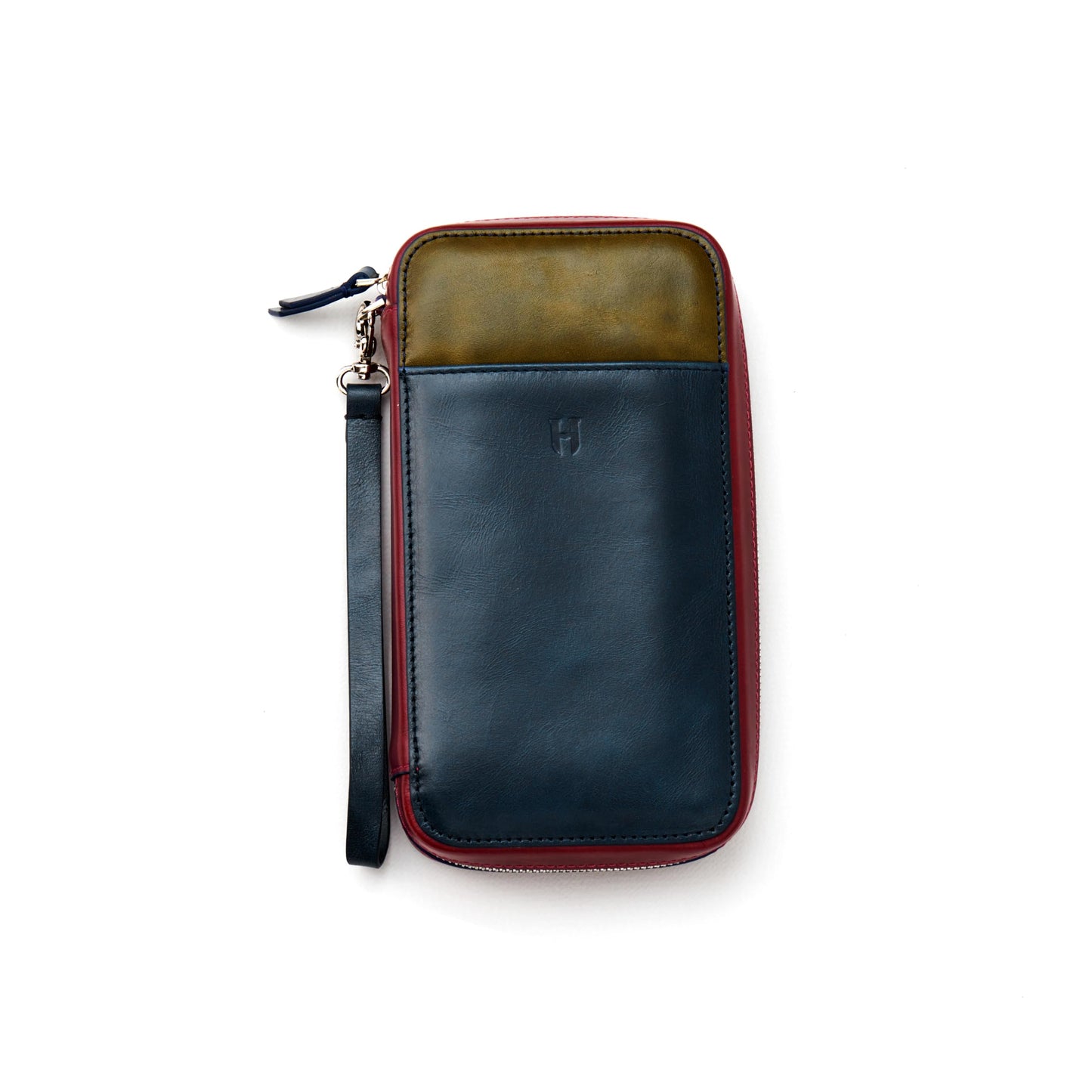 Full-Grain Leather RFID Wristlet