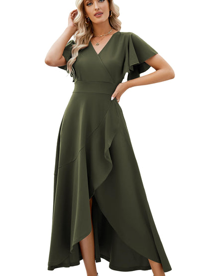 Women's Long Black Cocktail Dress