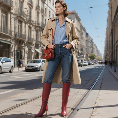 Women's Knee-High Stiletto Boots