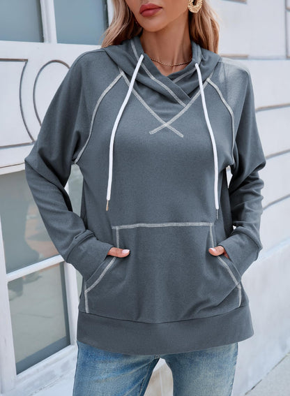 SHEWIN Women's Hooded Sweatshirt