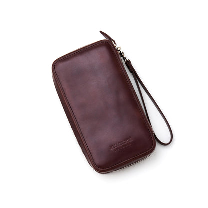 Full-Grain Leather RFID Wristlet